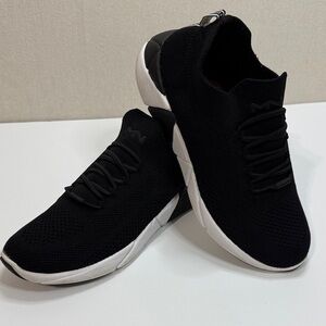 Mark Nason Black and White Athletic Shoes